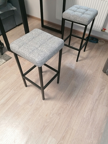 Барный стул Лофт линкольн белый / белый матовый фото покупателя 141