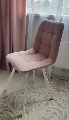 Стул на металлокаркасе Чилли К кирпичный / черный фото покупателя 680