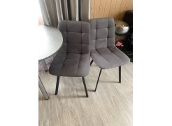 Стул на металлокаркасе Чилли светло-серый / черный фото покупателя 543