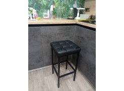 Барный стул Лофт кожзам d1 / черный матовый фото покупателя 72