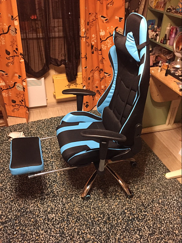 Компьютерное кресло Kano 1 light blue / black фото покупателя 180