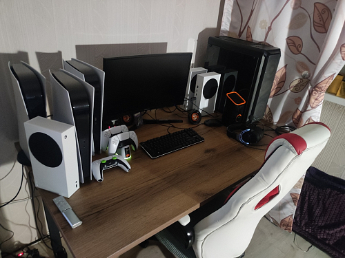 Деревянный стол Лота Лофт 120х75 белый матовый / дуб крафт золотой фото покупателя 499