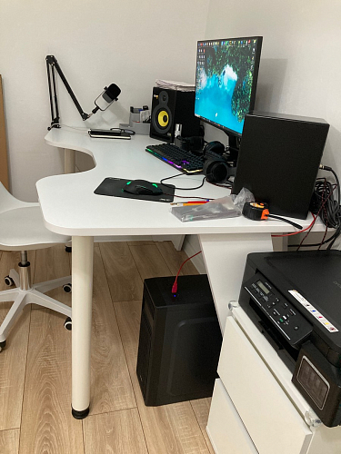 Компьютерный стол КСТ-116 белый фото покупателя 11