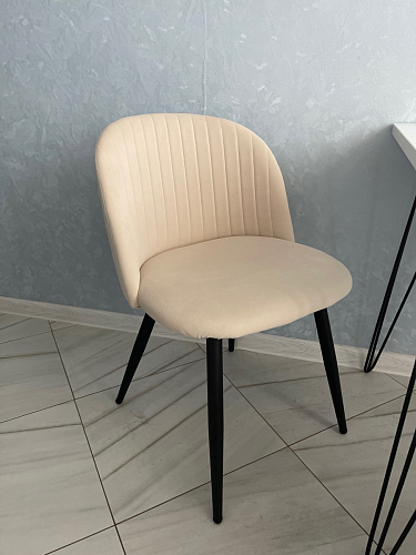 Стул на металлокаркасе Gabi latte / gold / black фото покупателя 730