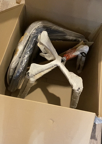 Стул на металлокаркасе Capri dark beige / white фото покупателя 131