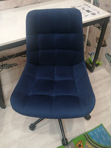 Компьютерное кресло Честер экокожа бежевая / белый фото покупателя 34