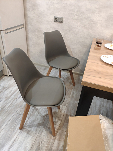 Деревянный стул Bonuss green / grey фото покупателя 54