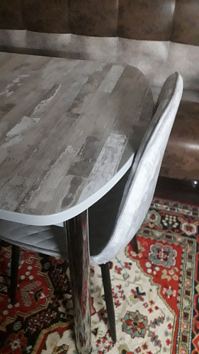 Стул на металлокаркасе Capri blue / white фото покупателя 107