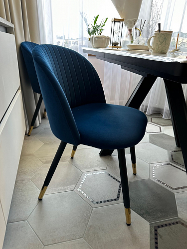 Стул на металлокаркасе Gabi 1 light purple / black фото покупателя 159