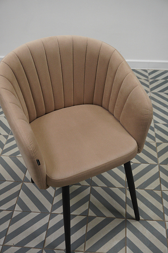 Стул на металлокаркасе Моншау velutto 49 / черный из шоурума 1