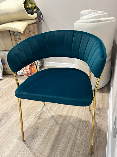 Стул на металлокаркасе Kamelia gold / gray фото покупателя 2