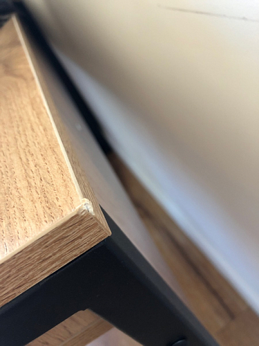 Письменный стол Леон Лофт бетон / черный матовый фото покупателя 127