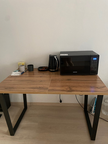 Стол Лота Лофт 140 25 мм черный матовый / бетон фото покупателя 862