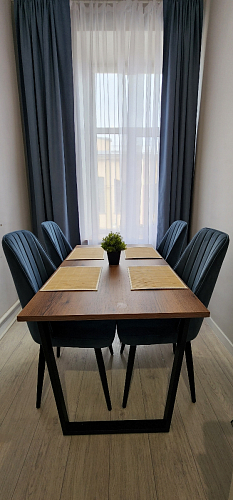 Деревянный стол Лота Лофт 120x75 дуб крафт табачный / черный матовый фото покупателя 432