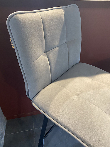 Полубарный стул Bari/Бари серый велюр фото покупателя 7