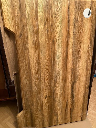 Компьютерный стол Маркос с механизмом подъема 120х75х75 орех кантри / белый фото покупателя 30