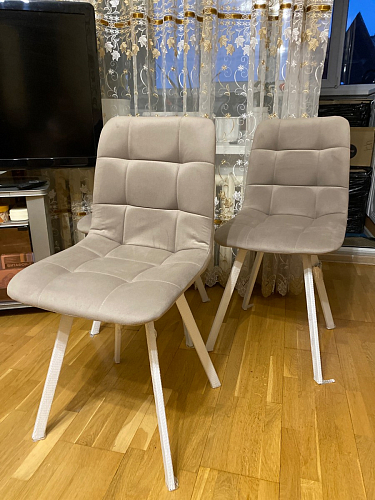 Стул на металлокаркасе Чилли темно-серый / черный каркас фото покупателя 609