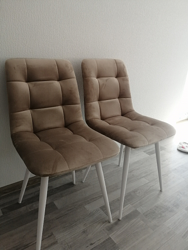 Стул на металлокаркасе Чилли синий / белый фото покупателя 681