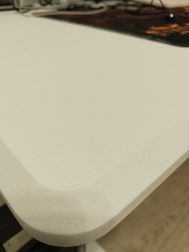 Компьютерный стол Маркос с механизмом подъема 120х75х75 орех кантри / белый фото покупателя 21