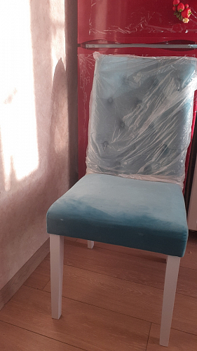 Стул Amelia white / fabric tiffany фото покупателя 9