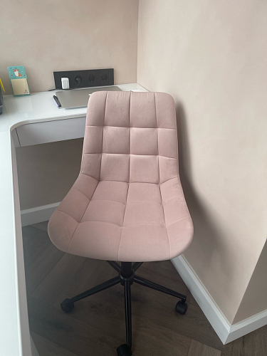 Компьютерное кресло Честер темно-серый / золото  - Уцененный экземпляр фото покупателя 62