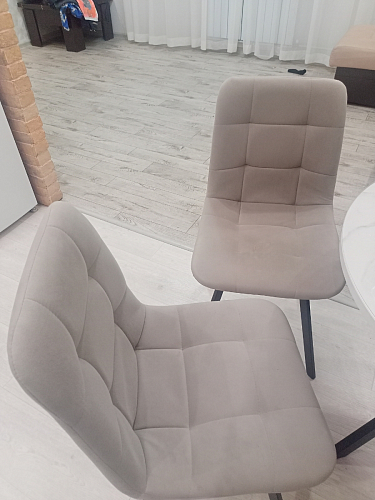 Стул на металлокаркасе Чилли К кирпичный / черный фото покупателя 338