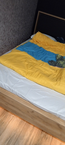 Двуспальная кровать Клауд 160х200 парящая дуб крафт золотой / антрацит фото покупателя 144