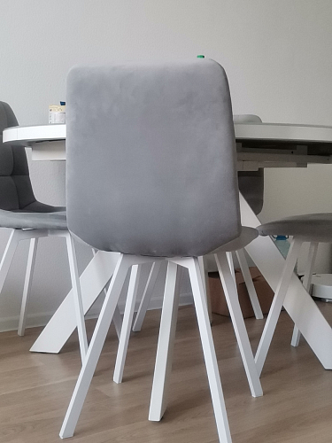 Комплект стульев Чилли 4 шт темно-серый / черный фото покупателя 227