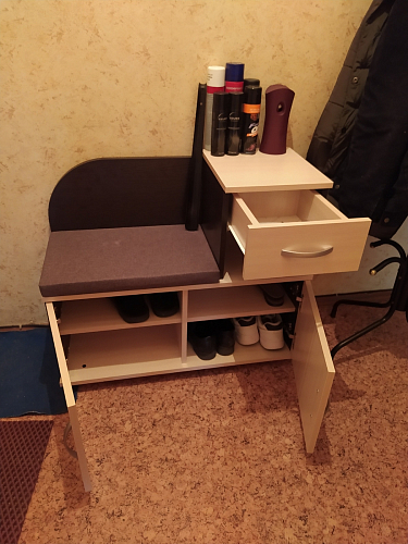 Обувница Аврора дуб млечный / венге фото покупателя 32