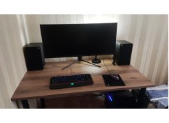 Деревянный стол Лота Лофт 120(160)х75 черный матовый / бетон светлый фото покупателя 794