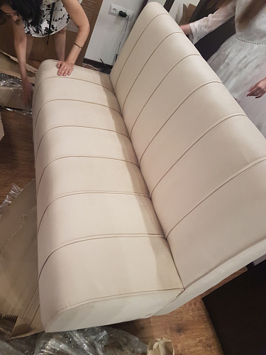 Диван Ральф микровельвет черный фото покупателя 1