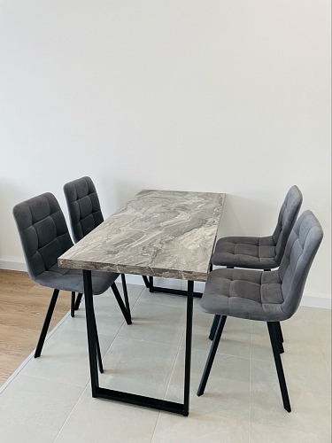 Стул на металлокаркасе Чилли бирюзовый / белый фото покупателя 368