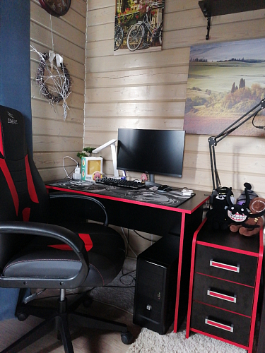 Тумба Ханна черная / красная - Уцененный экземпляр фото покупателя 124