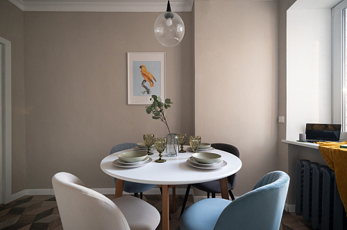 Стул на металлокаркасе Gabi 1 light purple / black / gold фото покупателя 101