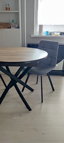 Стул на металлокаркасе Чилли бежевый / белый каркас фото покупателя 824