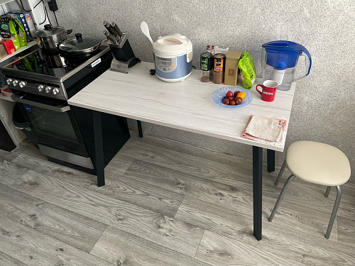 Стол Тринити Лофт 120 25 мм черный матовый / юта фото покупателя 180