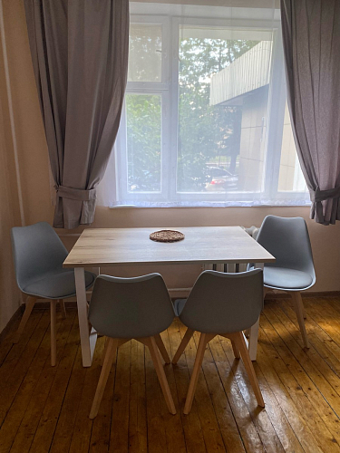 Деревянный стол Лота Лофт 140х80 черный матовый / бетон светлый фото покупателя 2