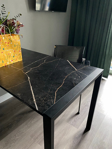 Стол Центавр дуб галифакс / черный матовый фото покупателя 53