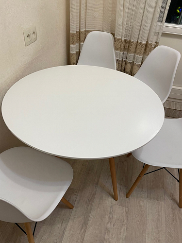 Стол Table 80 white / wood фото покупателя 11