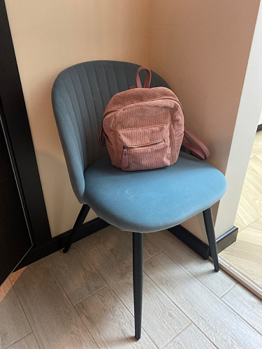 Стул на металлокаркасе Gabi dark beige / black / silver фото покупателя 934