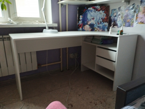 Письменный стол СПм-25 левый дуб сонома фото покупателя 32