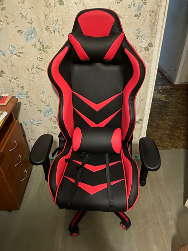 Компьютерное кресло Racer черный / красный / бежевый фото покупателя 181