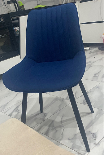 Стул на металлокаркасе Седа 360 К латте (velutto 08) / белый фото покупателя 253