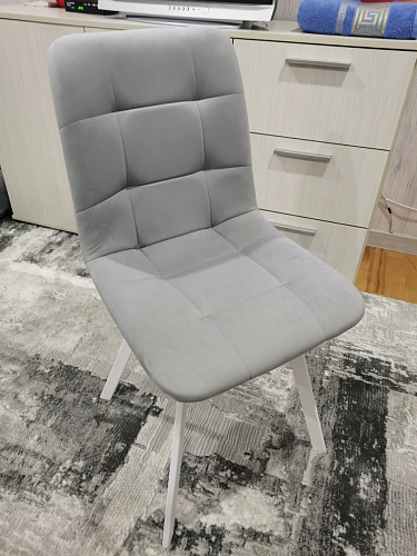 Стул на металлокаркасе Чилли К кирпичный / черный фото покупателя 266