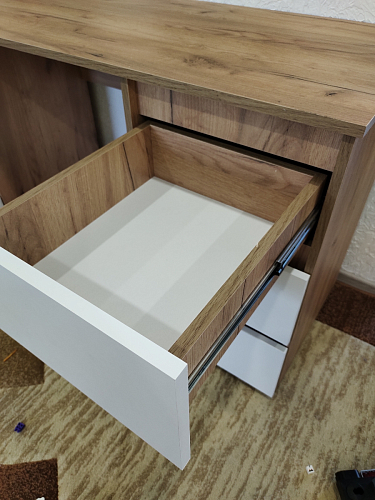 Письменный стол Элла ПС 02 белый / белый фото покупателя 1