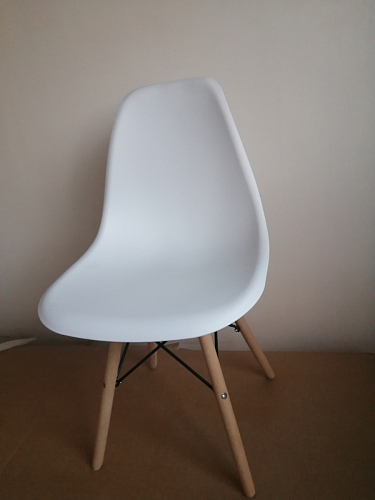 Пластиковый стул Eames PC-015 серо-голубой / дерево фото покупателя 333