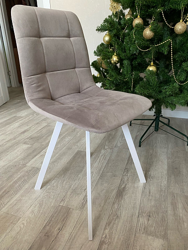 Стул на металлокаркасе Чилли синий / белый фото покупателя 1122