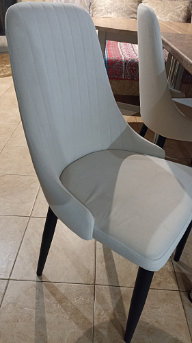 Стул на металлокаркасе Kora light purple / black фото покупателя 39