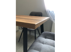 Стол Тринити Лофт 120 32 мм бетон / черный матовый фото покупателя 165