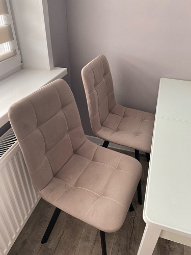 Стул на металлокаркасе Чилли синий / белый фото покупателя 1437